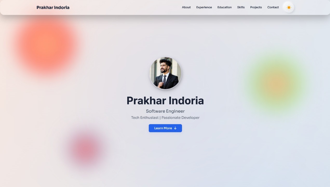 Prakhar Indoria - Software Engineer | Full-Stack Developer | TCS